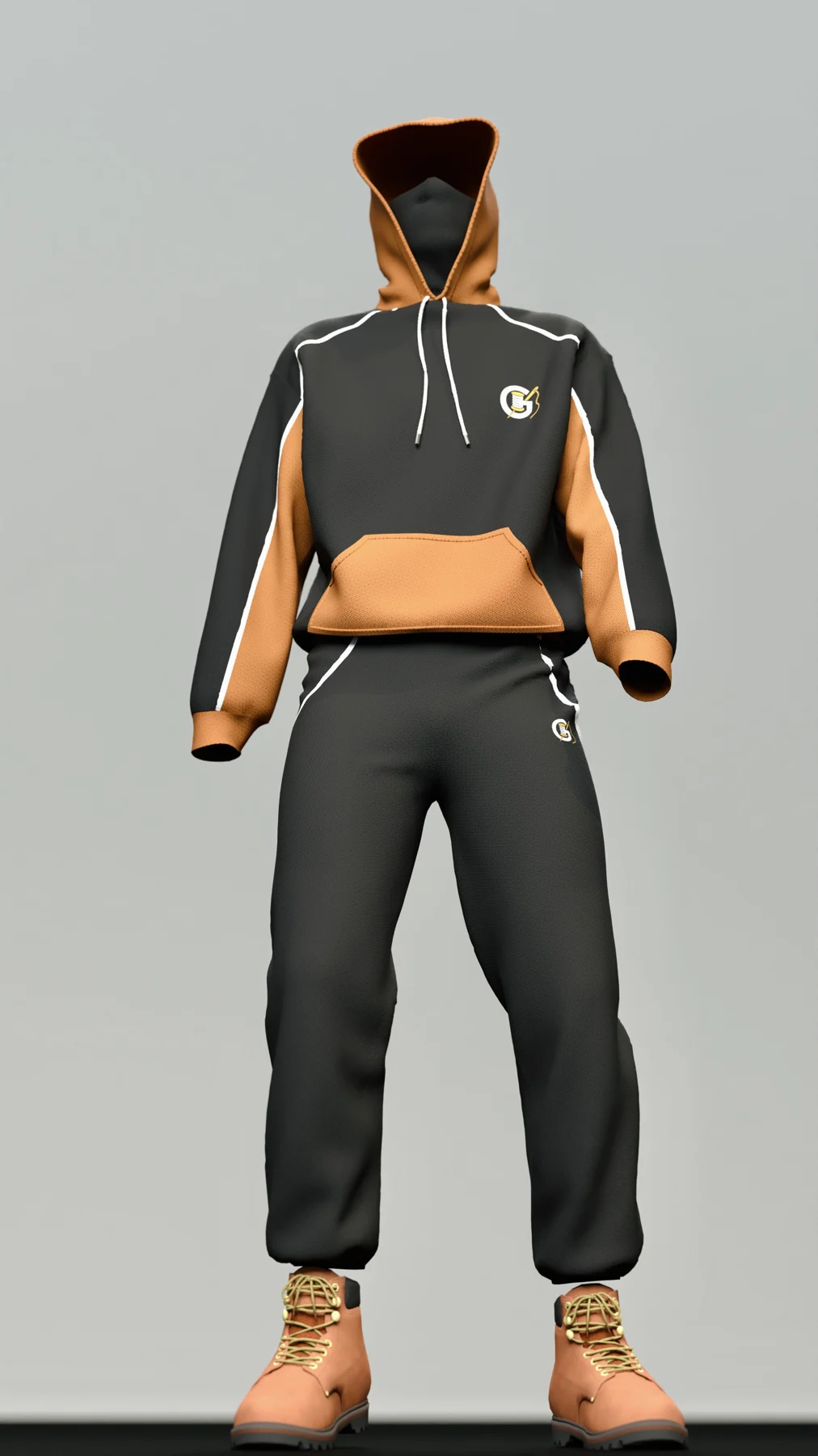 Front view of the digital outfit